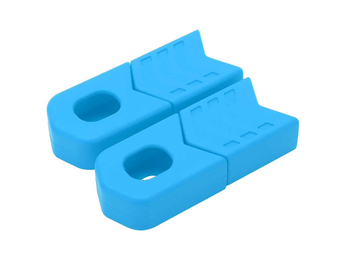 4pcs Capas De Proteção De Mancal De Bicicleta Em Silicone Universal Para Mtb Dh Fr Am Xc Azul