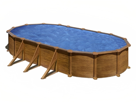 Piscina de Acero GRE Imitacion Madera (500x300x120 cm)