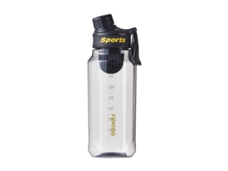 Vaso de agua deportivo, hervidor portátil para exteriores, vaso de plástico con separador de té