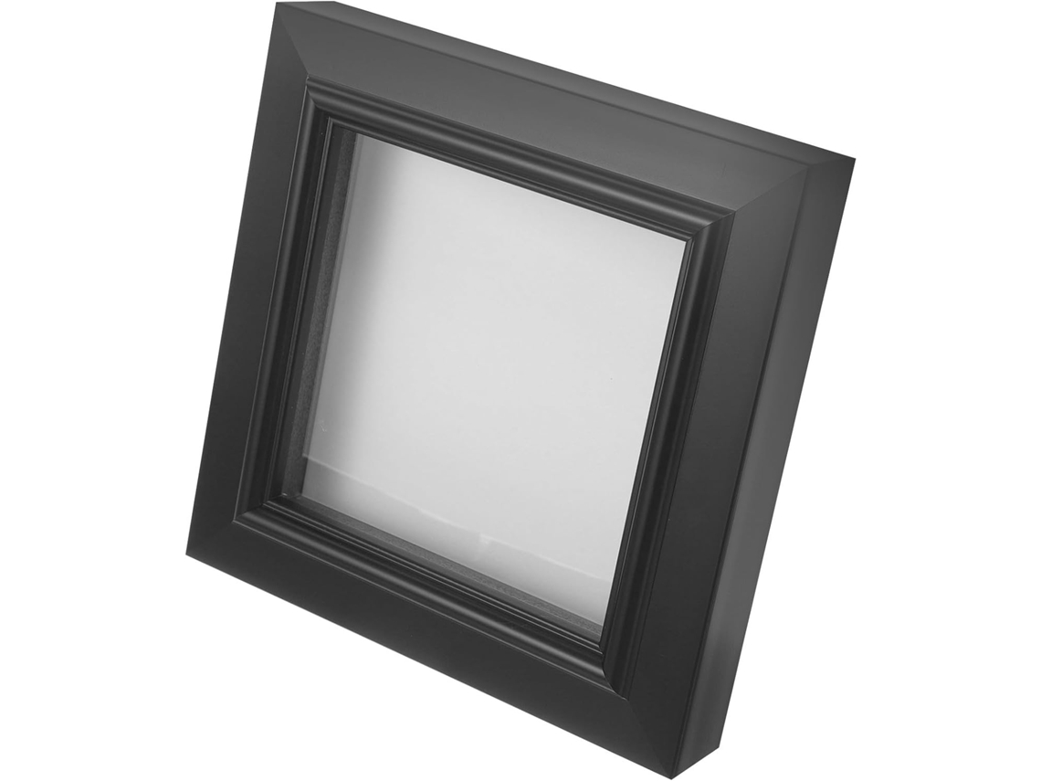 Marco Rectangular Muestras Madera Plástico Negro Fotos Decorativo Flores Secas Estilo Sencillo Versátil