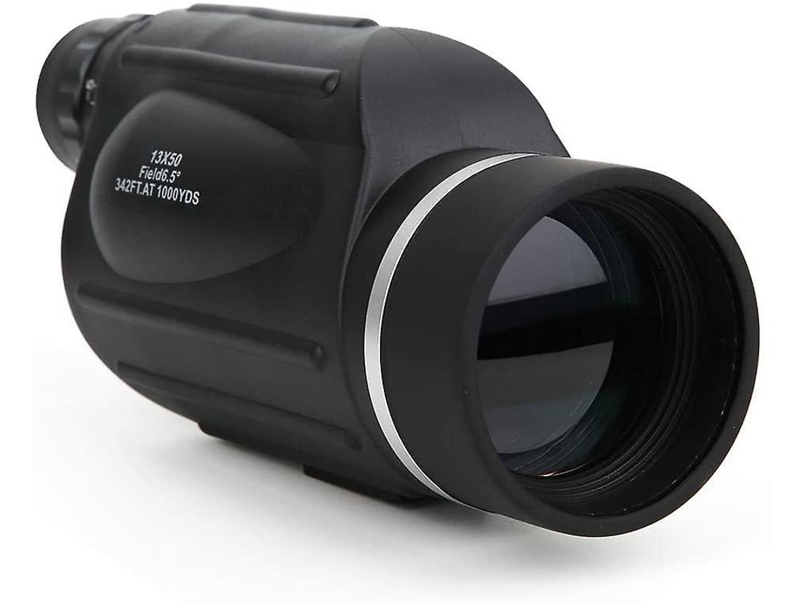 Telescopio monocular 13x50 con visión nocturna, IP68, nitrógeno, para pájaros, color negro.