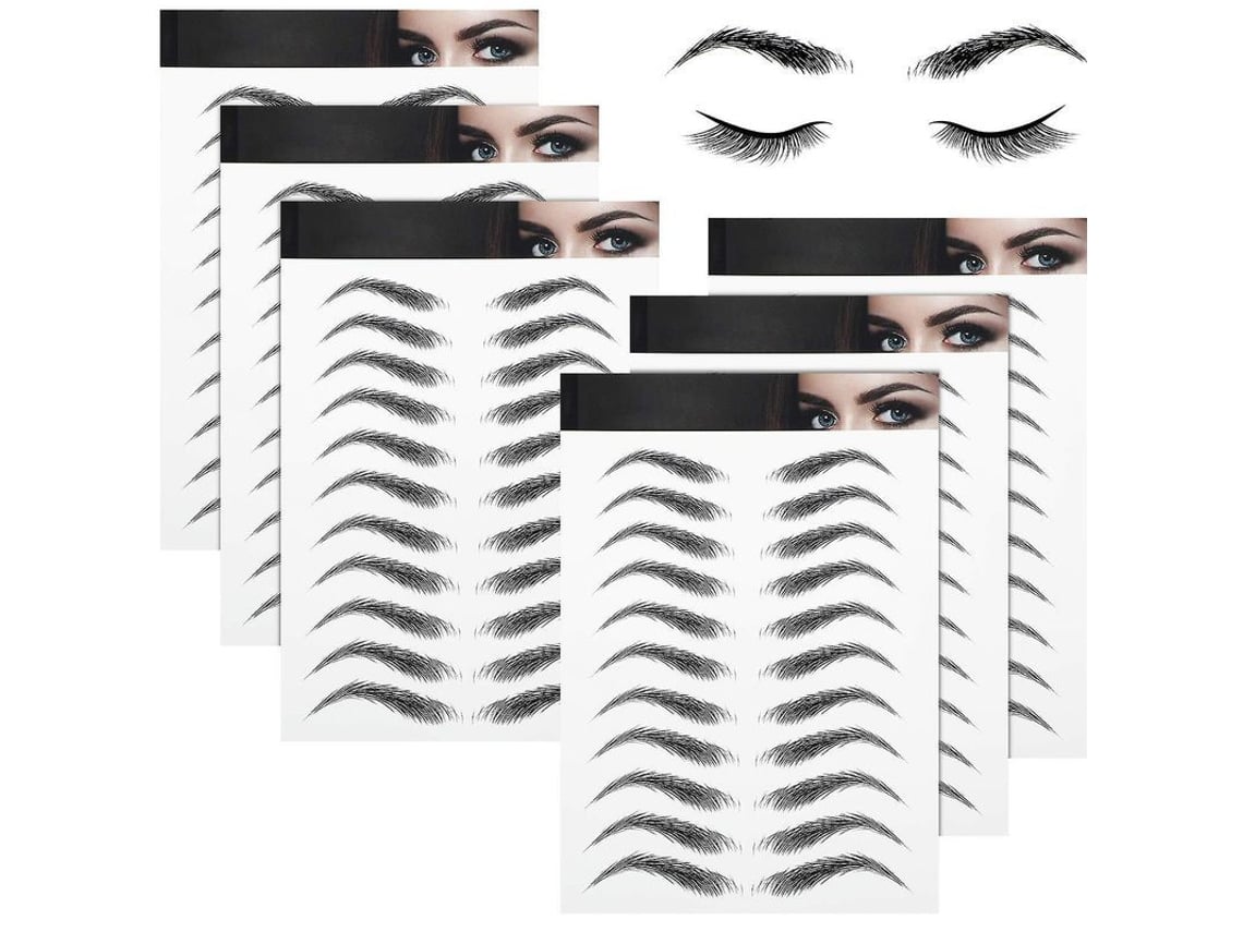 Pegatinas De Cejas Tatuadas Impermeables 2025 Con Diseño Similar Al Cabello Para El Cuidado Personal.