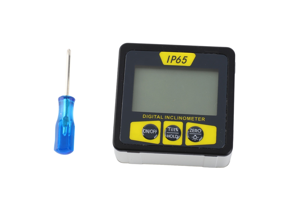 Inclinómetro Digital Con Nivel Magnético, Mini Pantalla Lcd Retroiluminada, Ip65, Medidor De Ángulo Versátil.