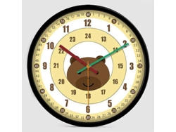 Reloj de pared educativo para niños con diseño de dibujos animados, ideal para decorar habitaciones infantiles y aulas. GOKOCO