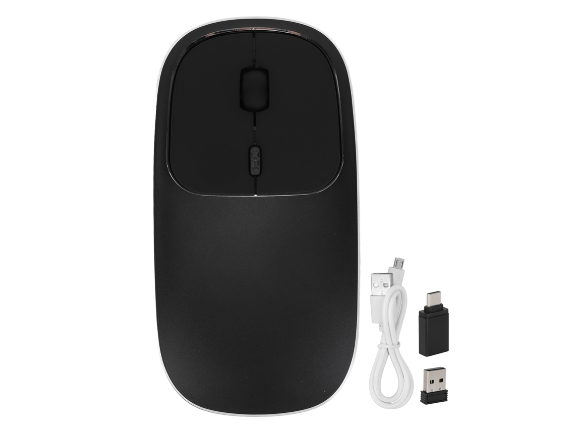 Ratón Inalámbrico Recargable De 2,4 Ghz Con Dpi Ajustable, Duradero Y Portátil Para La Oficina Y Los Viajes.