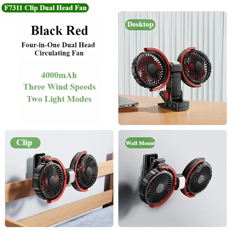 Ventilador MDUG de fácil instalación, 5 velocidades y rotación de 360°.