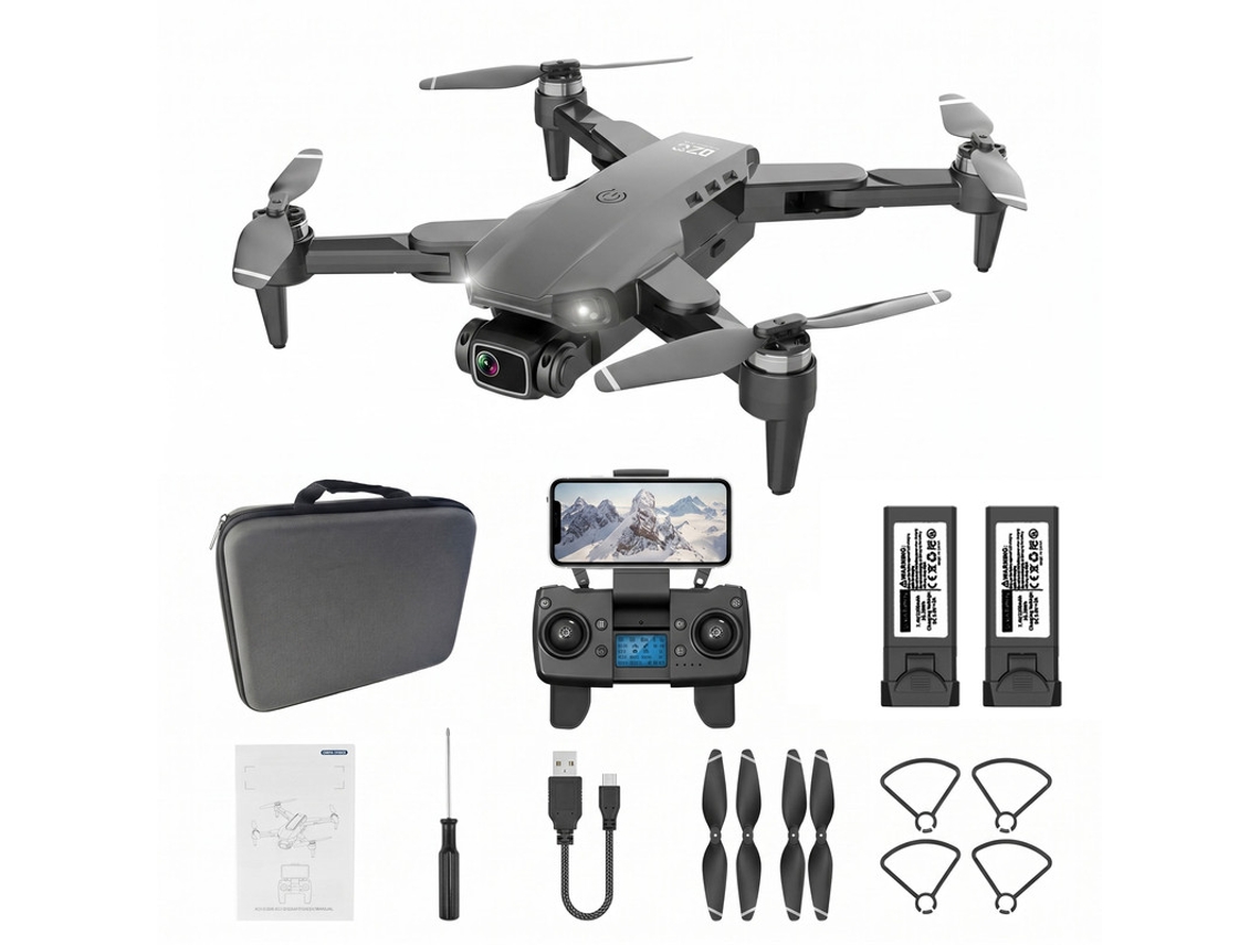 Drone Szsmart L900 Pro Se (dobrável, Gps, Câmara 1080p Hd, Motor Brushless, Comando Com Ecrã, 2 Baterias) - Preto