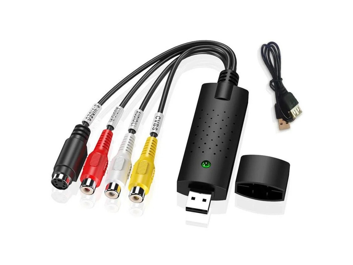 Adaptador convertidor de VHS a digital Yizhood HW 1401 Negro