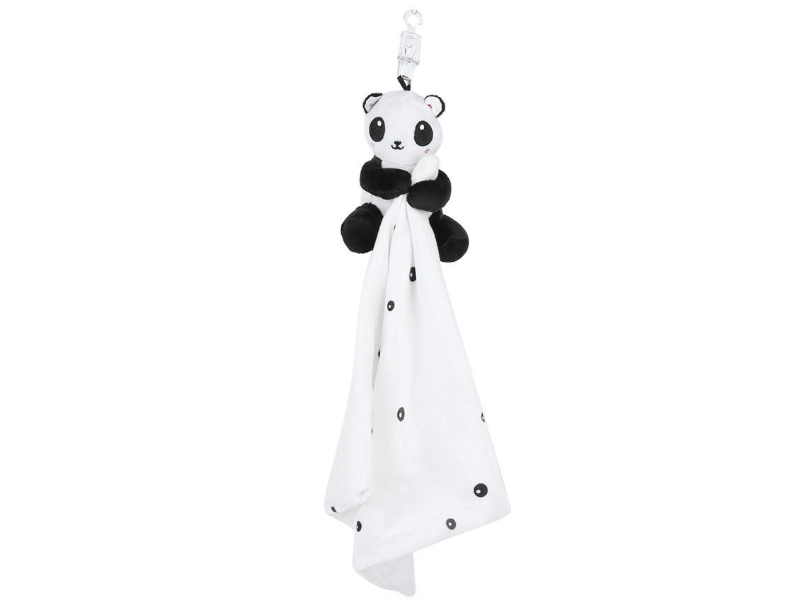 Toalla Relajante Para Bebé, Peluche De Oso Blanco Y Negro, Juguete Nuevo Para Bebés