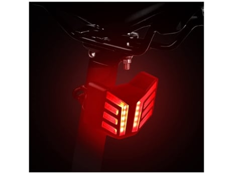 Luz trasera de bicicleta USB recargable Led Luces traseras de bicicleta Control remoto inalámbrico Luz trasera de bicicleta-Negro ENZONS