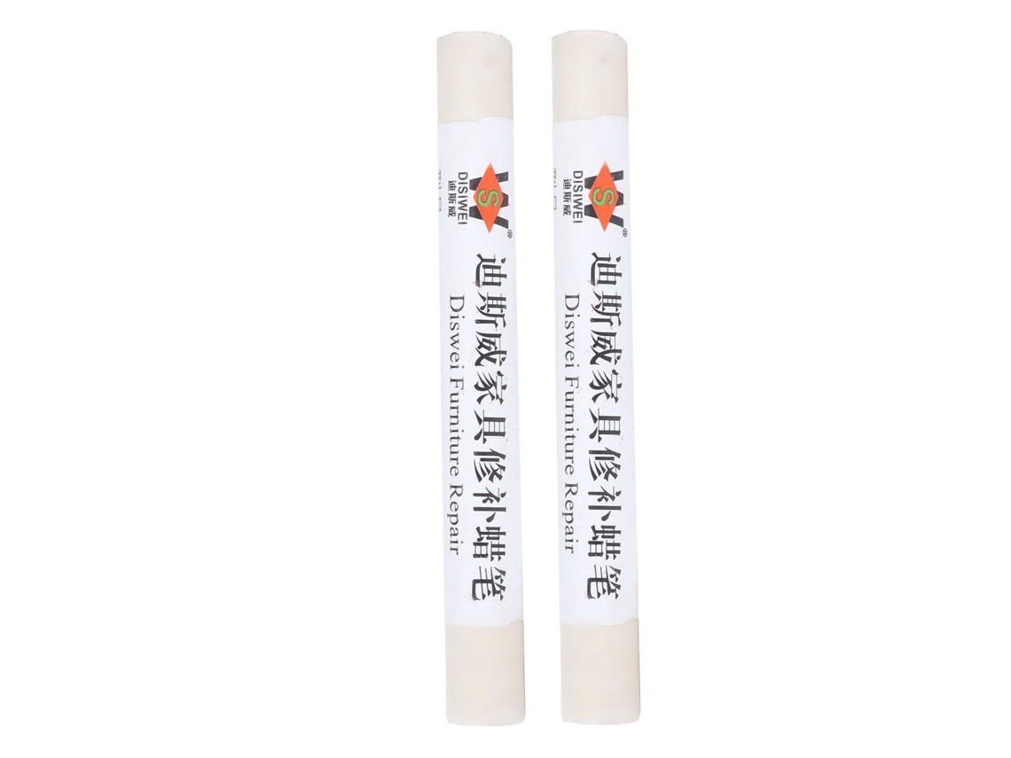2 Lápices De Cera Para Reparación De Muebles Y Suelos Con Pintura Para Arañazos En Madera.