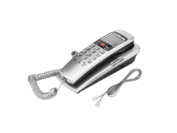 Teléfono fijo con identificador de llamadas y extensión FSK/DTMF