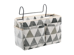 Bolsa de almacenamiento para mesita de noche, organizador de cama con divisores, rosa/blanco/azul/blanco/gris/blanco/verde