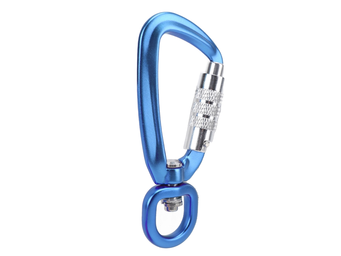 Gancho Para Rifle Con Cierre Automático Giratorio De 360° Para Collar/hamaca/mochila De Perro - Azul