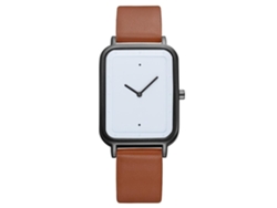 Reloj De Negocio Moda Tomi Analógico Correa Pu Cuarzo Para Hombre Marrón Negro