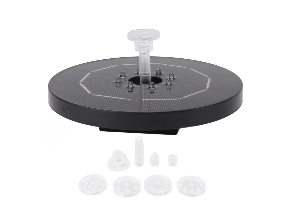 Fuente solar flotante (iluminación LED, bombeo de agua)