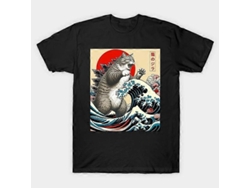 Catzilla Cat Japanese Art Cat Gifts For Men Women Kid Funny T-shirt Unisex Best Sellers Sizes
