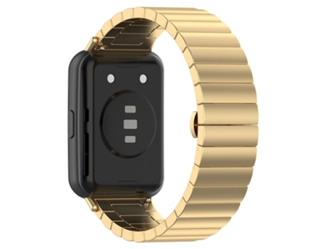 Correa de metal diseño de hebilla para Huawei Watch Fit 2 - dorado