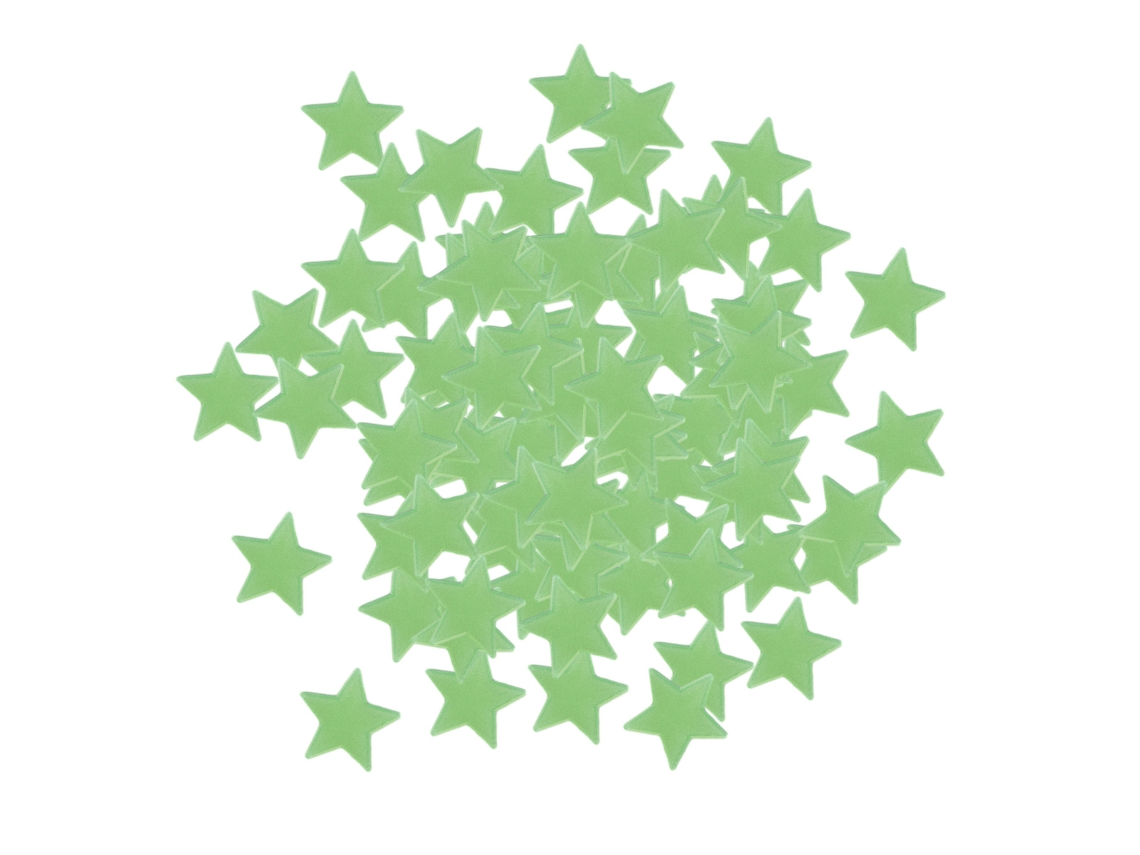 100 piezas de adhesivos luminosos de estrellas, decoración para techo o pared Kofihety