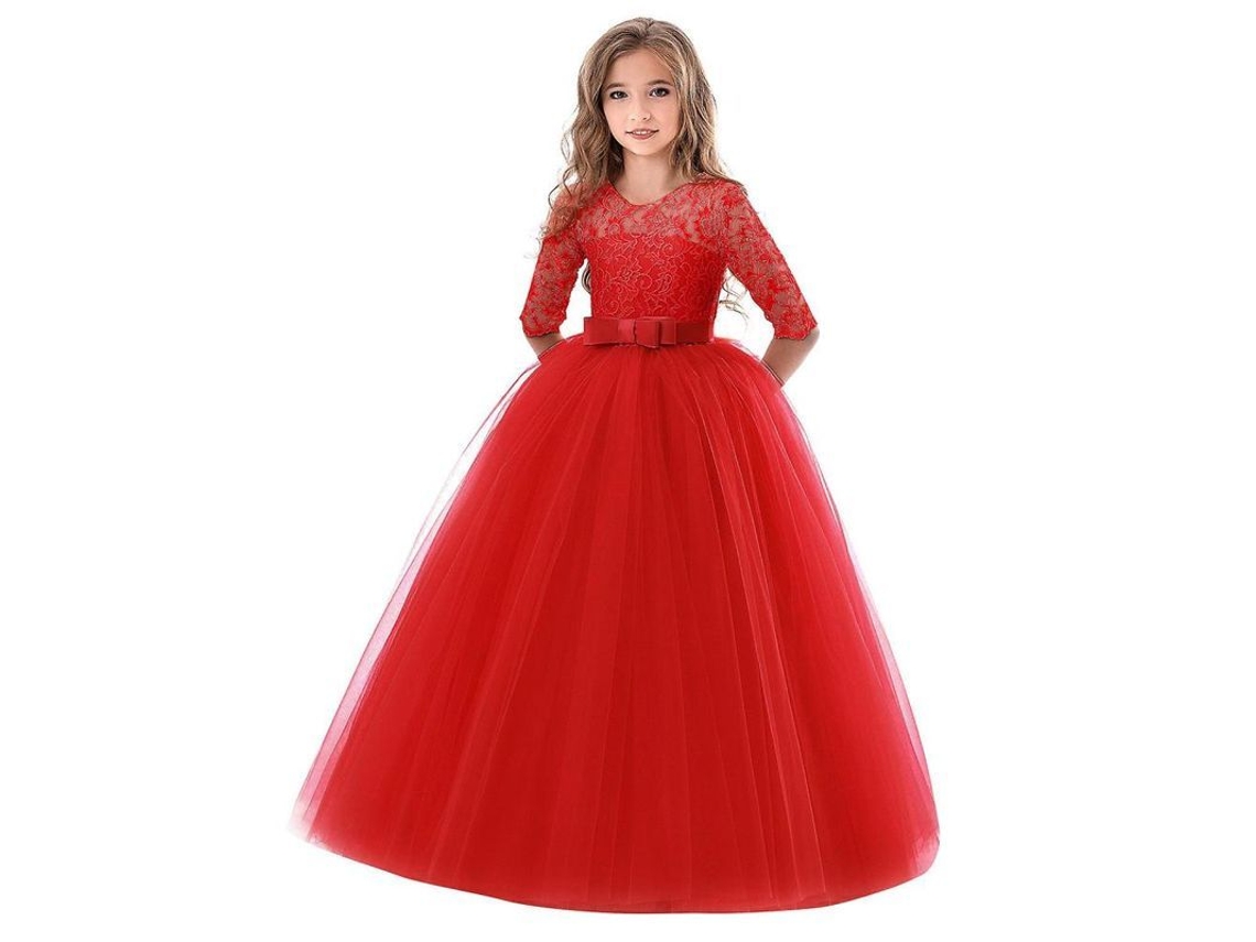 Vestido De Princesa Para Niña, Vestido De Fiesta, Boda, Dama De Honor, Vestido Formal Infantil Ene