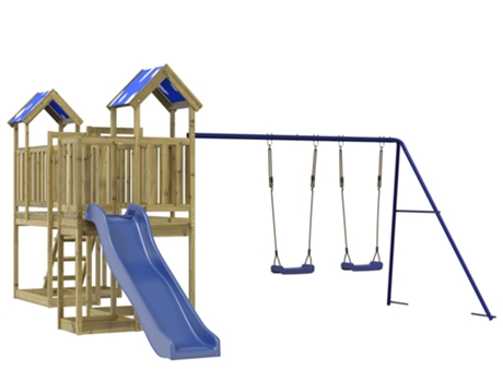 Parque Infantil De Exterior VIDAXL Marrón Madera