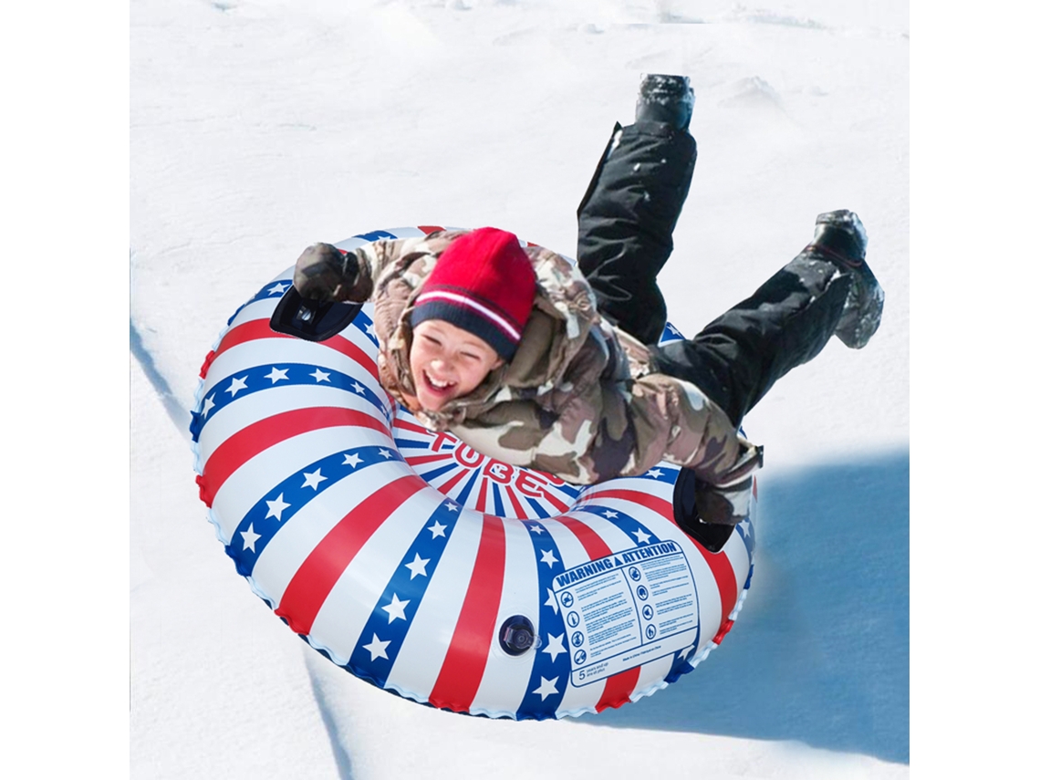 Tubo De Nieve Inflable De Pvc Con Asas, Para Niños Y Adultos, Ideal Para Invierno Y Resistente Al Frío.
