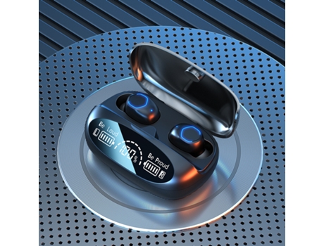 Nuevo espejo exquisito M22 verdaderos auriculares inalámbricos Bluetooth tres pantalla digital real 5.2 auriculares deportivos fuente negro XLT