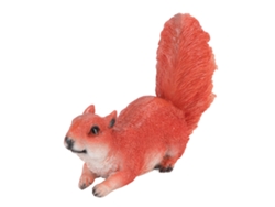Figura de ardilla de resina para decoración de jardín