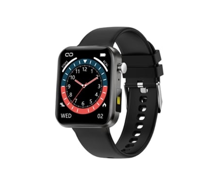 Smartwatch N98 Presión arterial Monitoreo del sueño Siri Llamada de voz Deportes Música Correa negra 2
