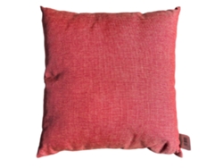 Cojín CUSHIONS, POUFS AND MOREde Exterior Impermeable 45X45 cm Rojo Desenfundable con Relleno Incluido