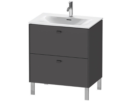 Pedestal de lavabo DURAVIT Brioso vertical 72,0 x 47,9 cm 2 cajones cajón superior incl. recorte de sifón y delantal para lavabo Viu 234473