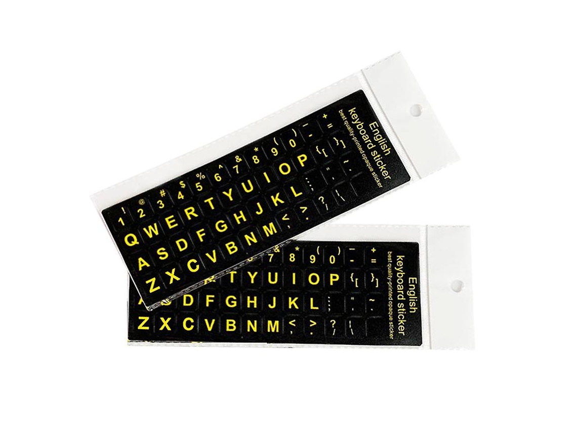 Pegatinas para teclado de letras en inglés para bicicletas eléctricas Ly