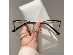 Unas gafas de sol estilo ojo de gato para mujer, con montura y lentes de metal de alta calidad. Resistentes al agua. STELASPLEN (estuche no incluido).