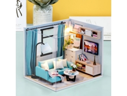 Lámpara casera DIY para música en casa pequeña en la sala de estar