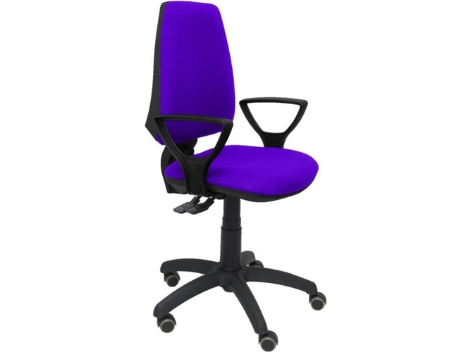 Silla de Escritorio Operativa PYC Elche S Morado BF RP con ruedas antiarañazos (Brazos Fijos - Tejido)