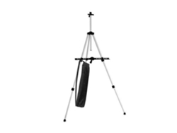 Caballete plata de pintura regulable aleación de aluminio ligero plegable trípode telescópico de pintura