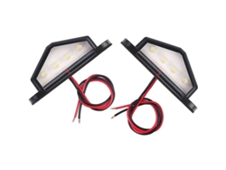 4 luces LED para matrícula, impermeables, para camión, caravana, remolque, coche, 12 V y 24 V, Kofihety