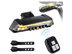 Luz Trasera Bicicleta Inteligente Señal Dirección Usb Recargable Negro Yizhood