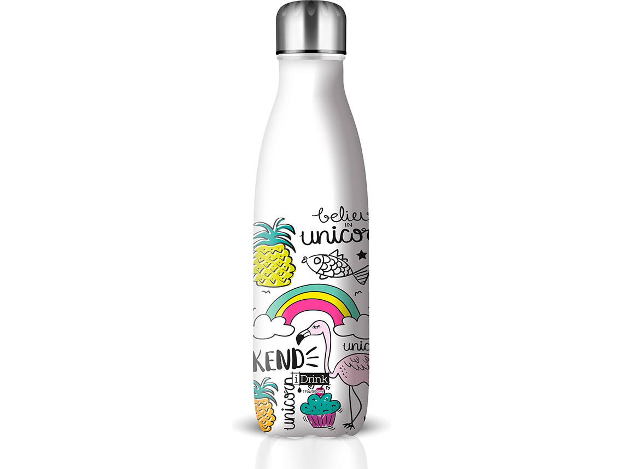 Botella Agua Unicornio 500 ml