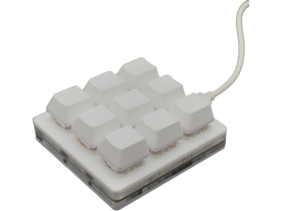 Mini Teclado Mecánico De 9 Teclas (1 Unidad) Con Funciones De Selección, Copiar Y Pegar, Y Teclas De Acceso Directo.