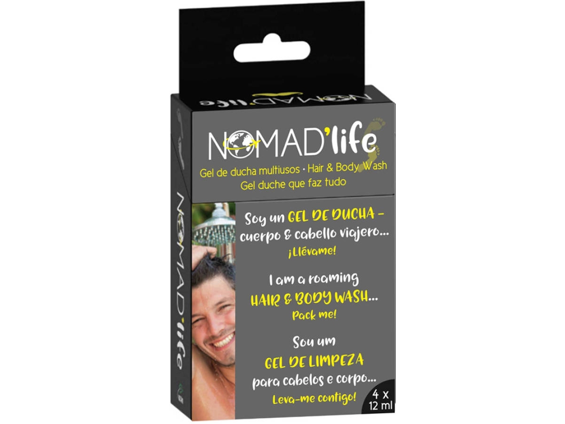 Gel de Baño NOMAD'LIFE (4x12 ml)
