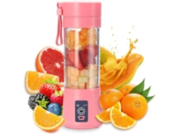 Licuadora portátil, vaso para jugo, potente exprimidor de frutas portátil, recargable por USB Mdug (rosa)