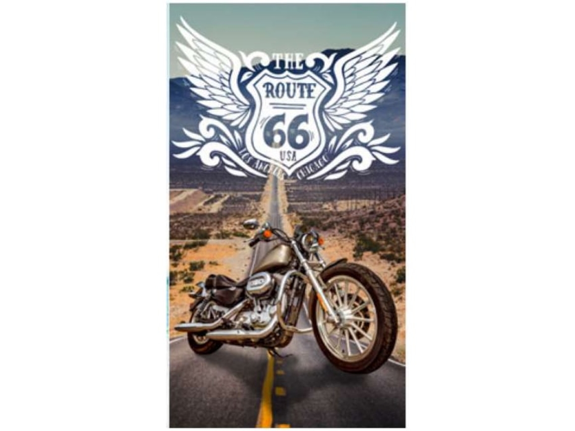 Toalla De Playa De Microfibra Route 66