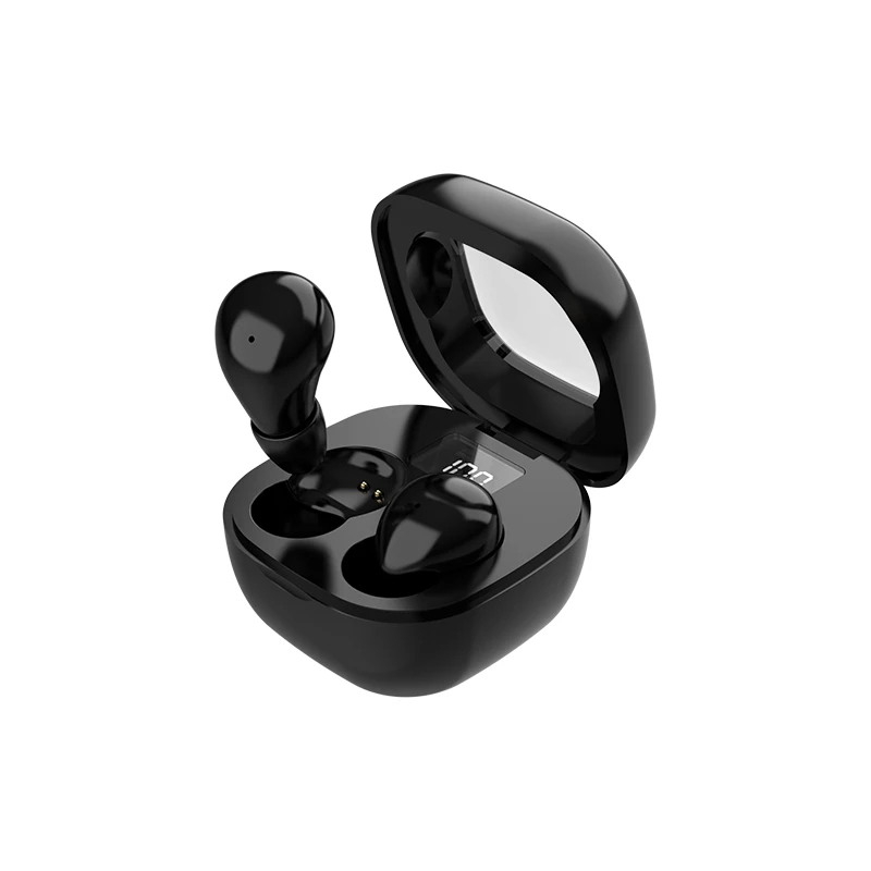 Miniauriculares Tws Inalámbricos Bluetooth 5.3 Invisibles, Estéreo, Con Cancelación De Ruido Y Estuche De Carga Impermeable Con Micrófono (negro)
