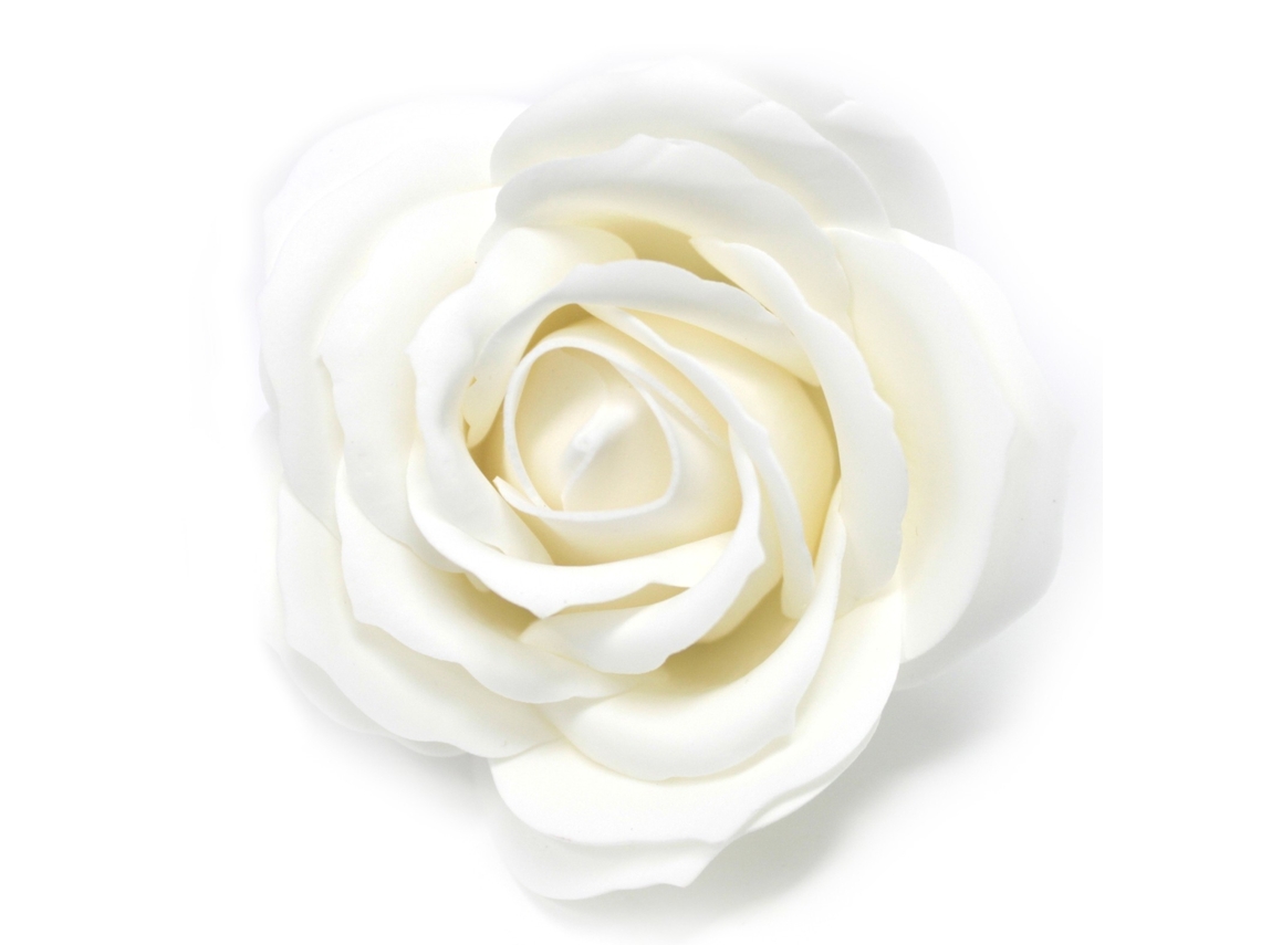 Flores Artesanais de Sabão Grande Branco Unidade 7.5X7 Cm