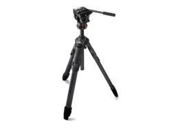 Trípode Híbrido De Carbono Manfrotto One + Cabezal De Bola Fluido 500x - Mkonec-500x