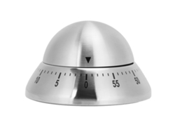 Temporizador Mecánico De Cocina De Acero Inoxidable Con Alarma Para La Gestión Del Tiempo.