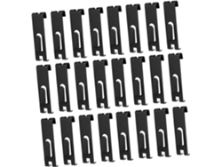 30 Ganchos De Hierro Negro Para Paneles De Pared De Rejilla, Soporte Estable Y Fácil De Usar.