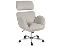 Silla De Oficina Gris Con Reposacabezas Ajustable