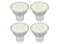 2026-4pcs/set Bombilla Led Mr11 Con Base De Agujas 360° Disipación De Calor 3w 12 Leds Luz Fría